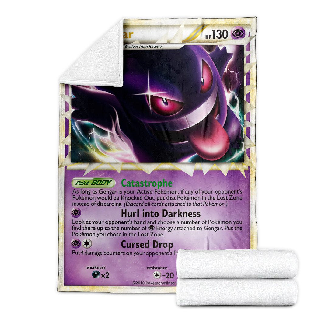 Anime Pkm Gengar Triumphant Custom Soft Blanket