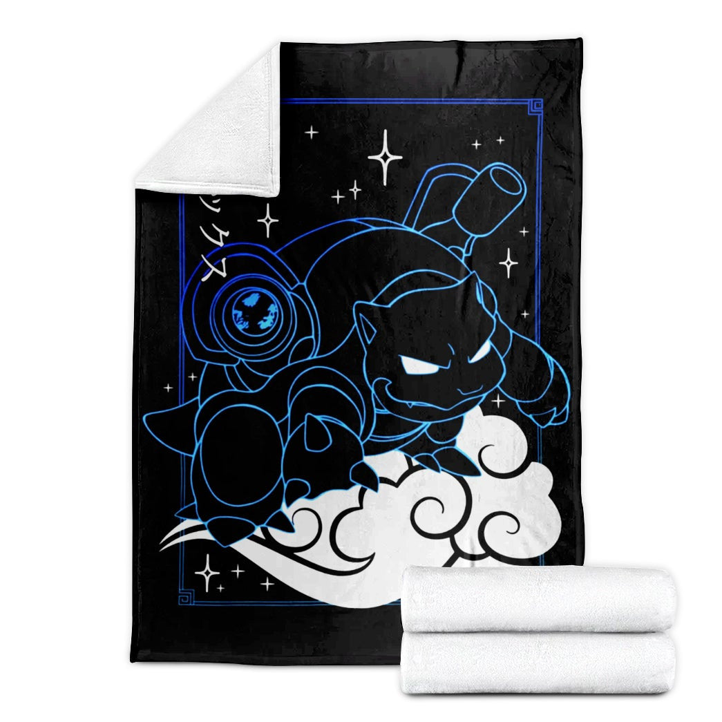 Anime Pkm Blastoise Soft Blanket