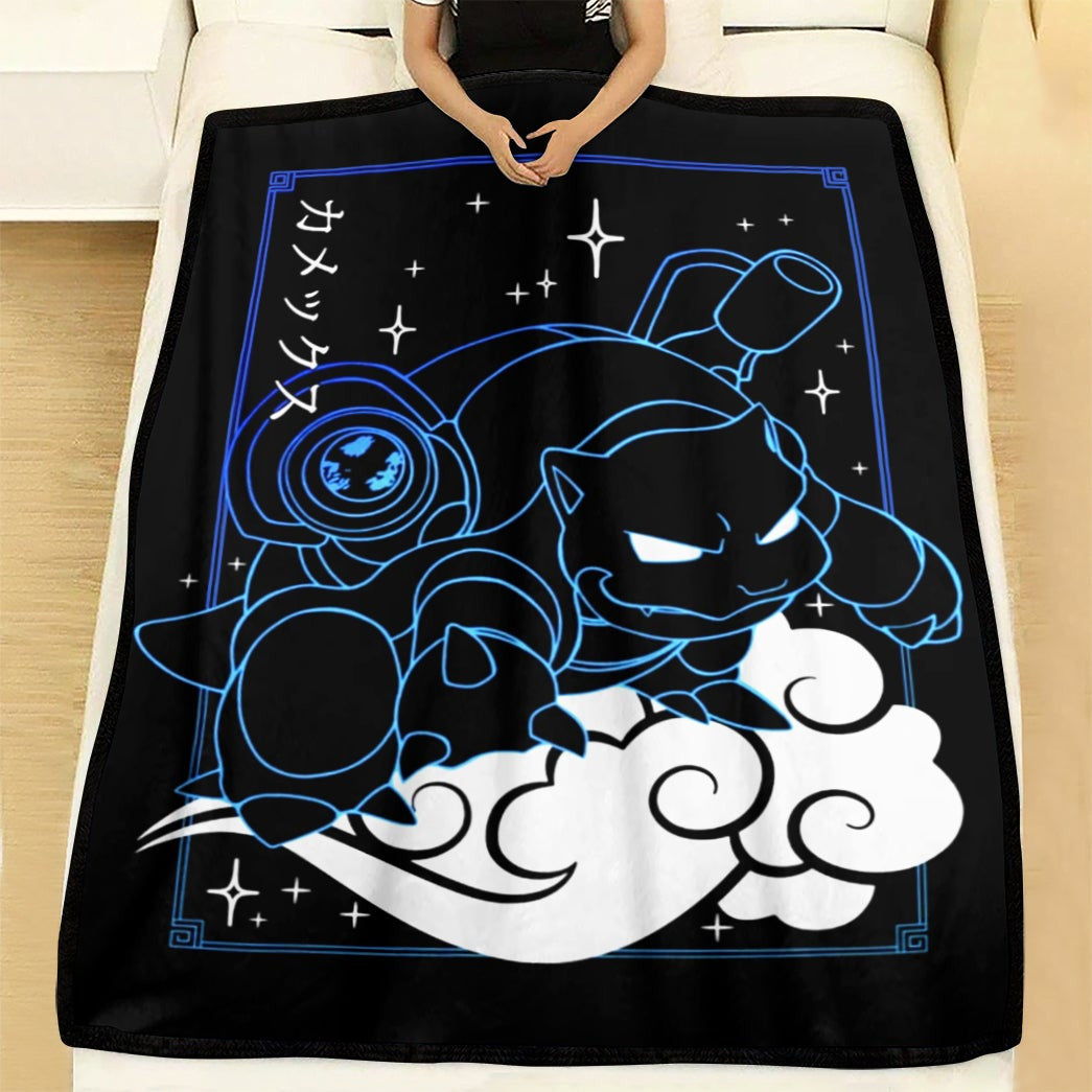 Anime Pkm Blastoise Soft Blanket