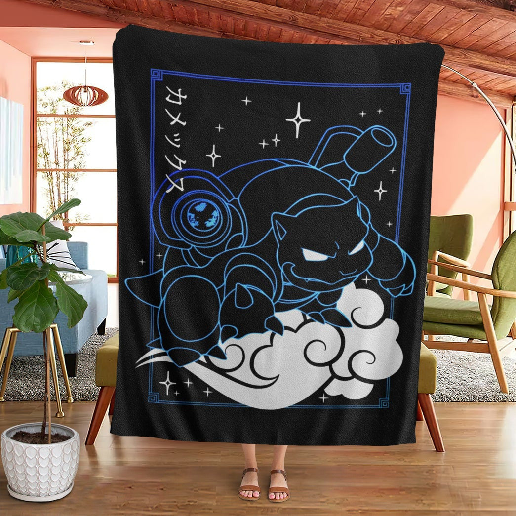 Anime Pkm Blastoise Soft Blanket