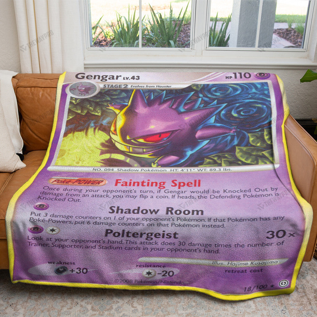 Gengar Stormfront Custom Soft Blanket