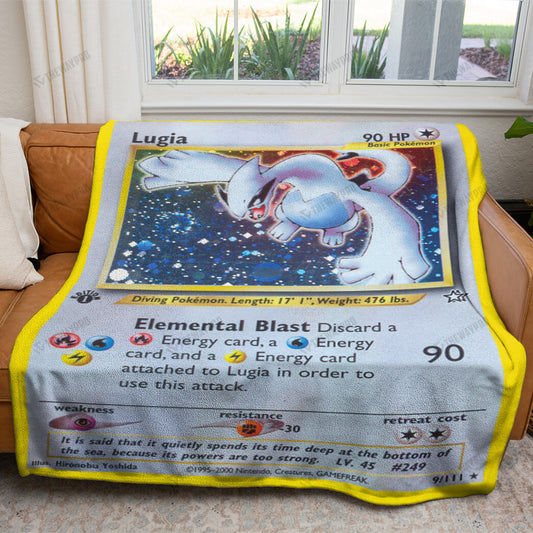 Anime Lugia Custom Soft Blanket