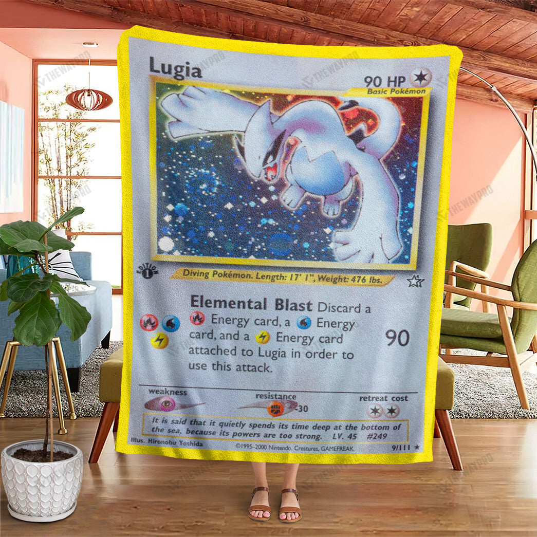 Anime Lugia Custom Soft Blanket