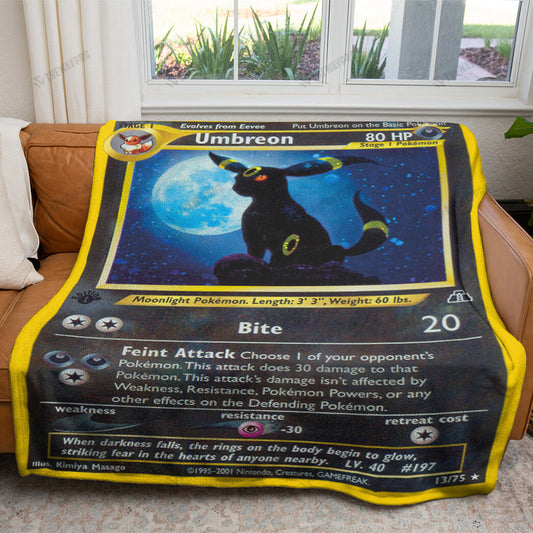 Anime Umbreon Neo Discovery Custom Soft Blanket