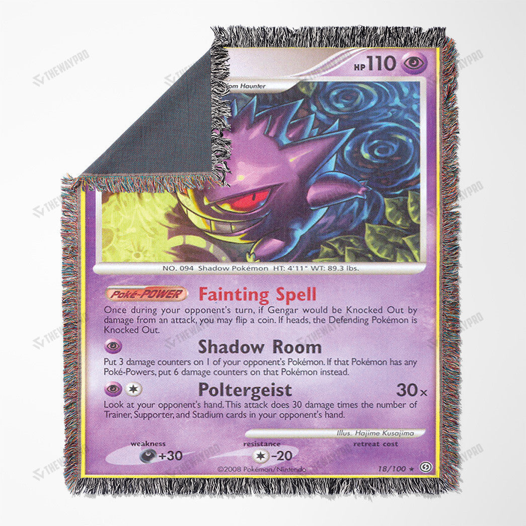 Gengar Stormfront Custom Woven Blanket