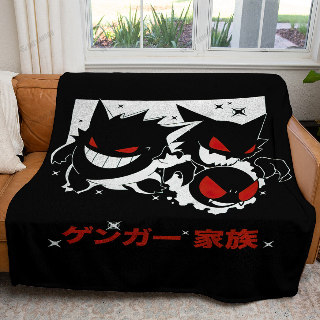 Anime Gengar Soft Blanket