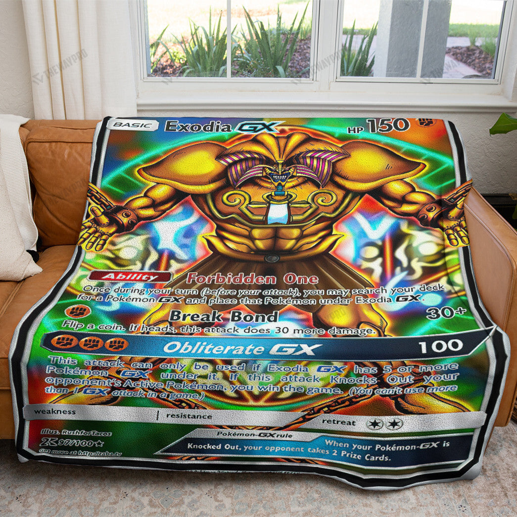 Anime YGO Exodia GX Custom Soft Blanket