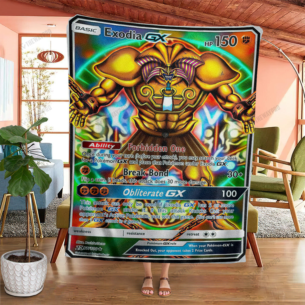 Anime YGO Exodia GX Custom Soft Blanket