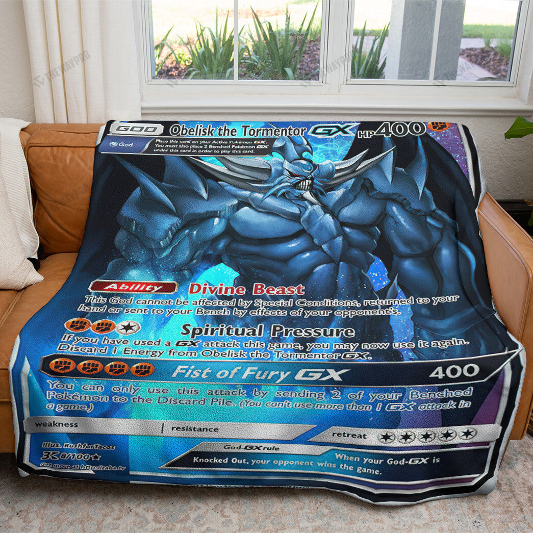 Anime YGO Obelisk The Tormentor Custom Soft Blanket