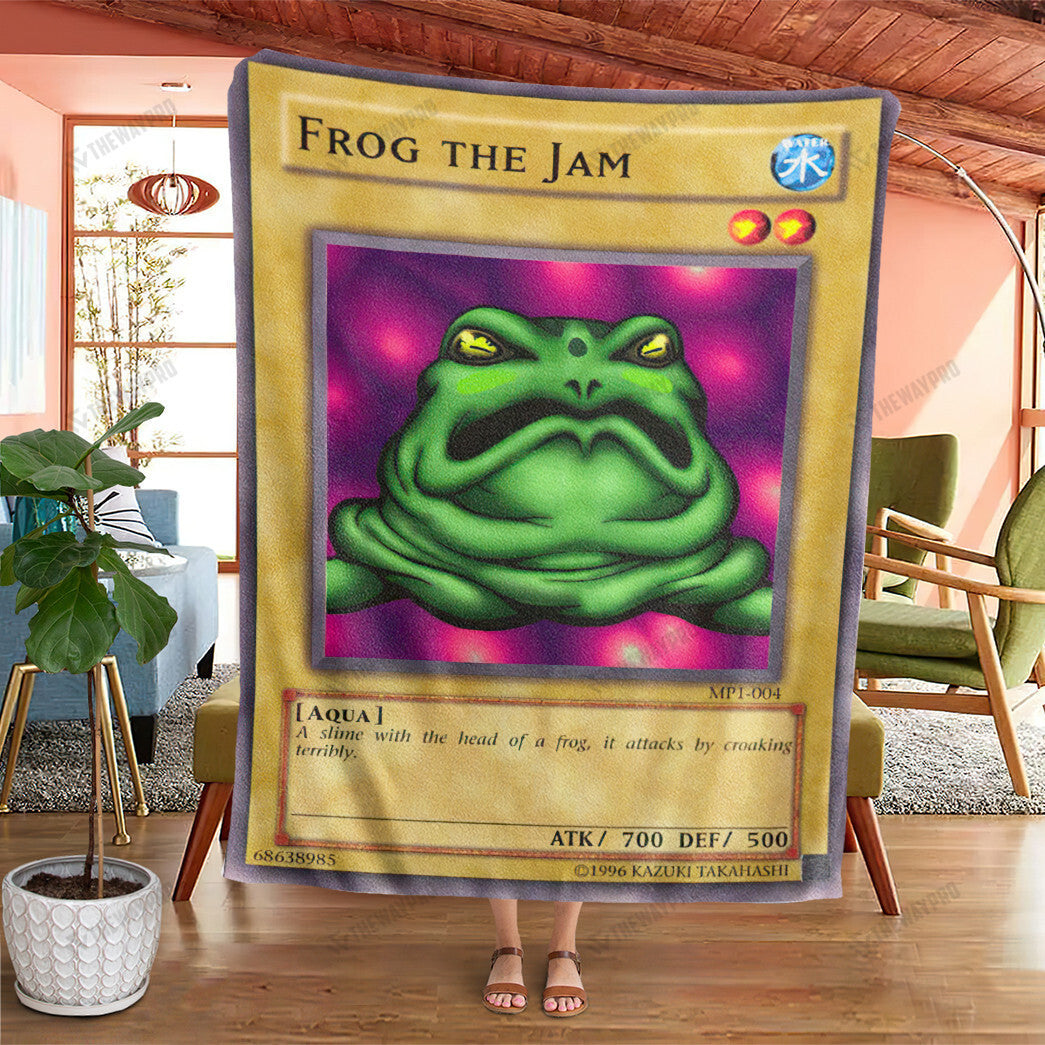 YGO Frog And Jam Card Custom Soft Blanket