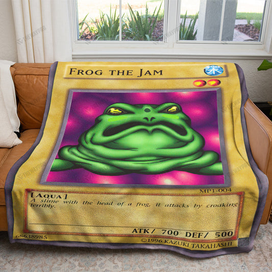 YGO Frog And Jam Card Custom Soft Blanket