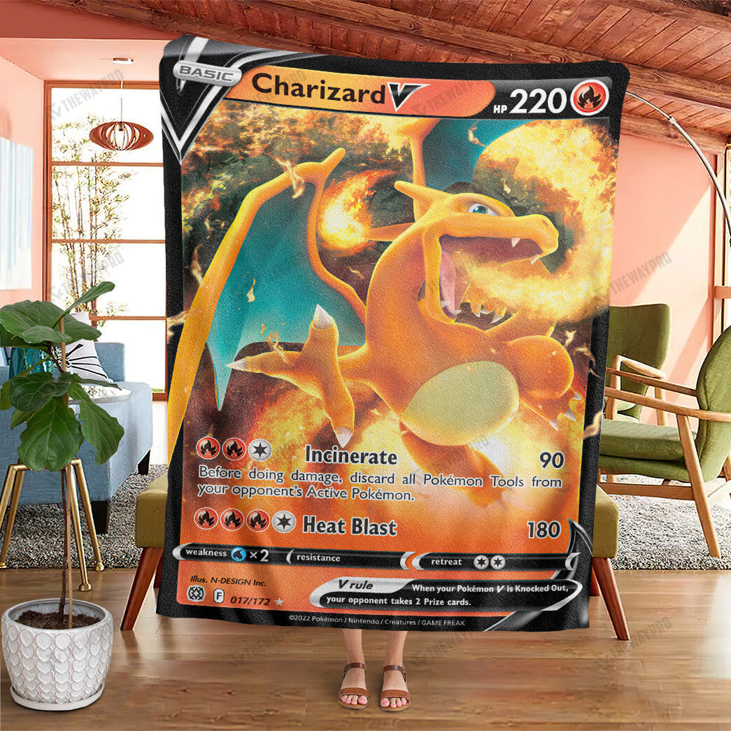 Anime Charizard V 2022 Soft Blanket