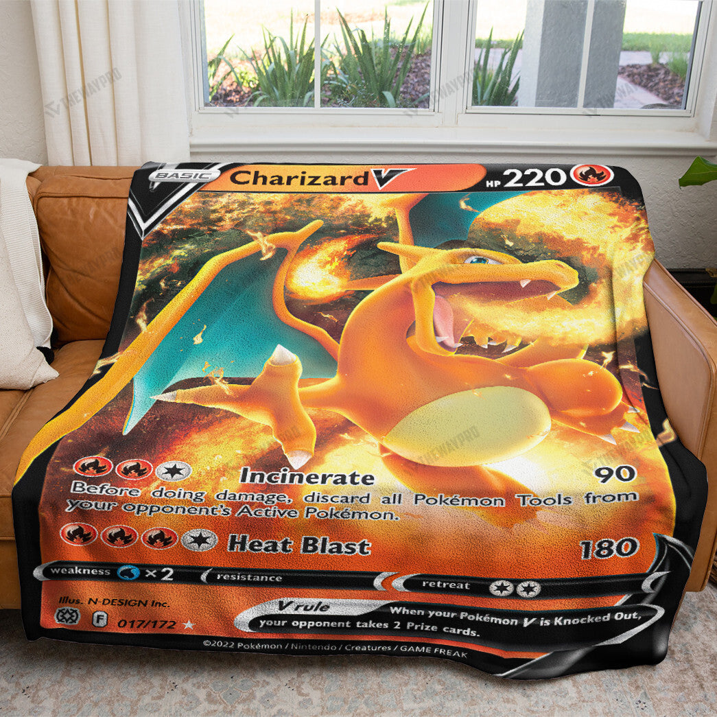 Anime Charizard V 2022 Soft Blanket