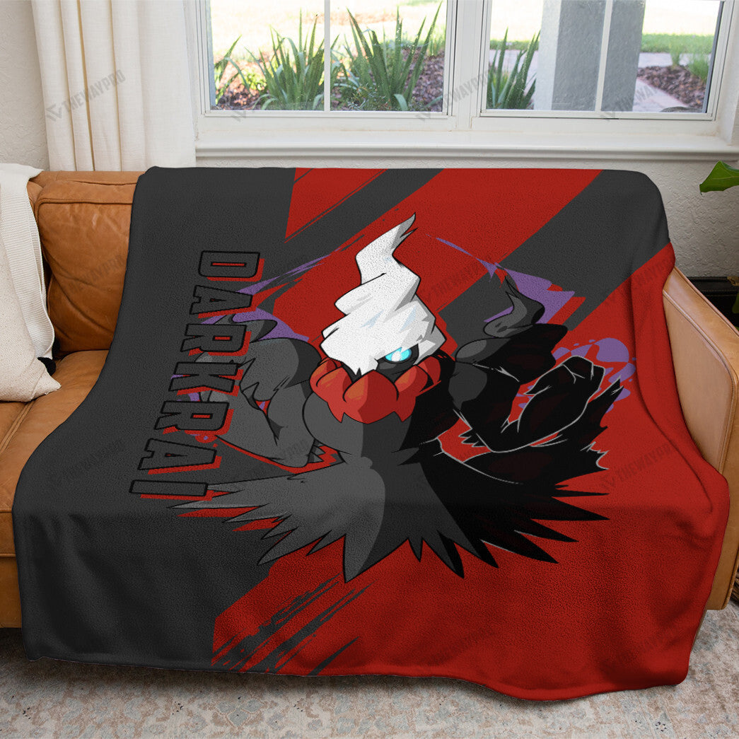 Anime Darkrai Custom Soft Blanket