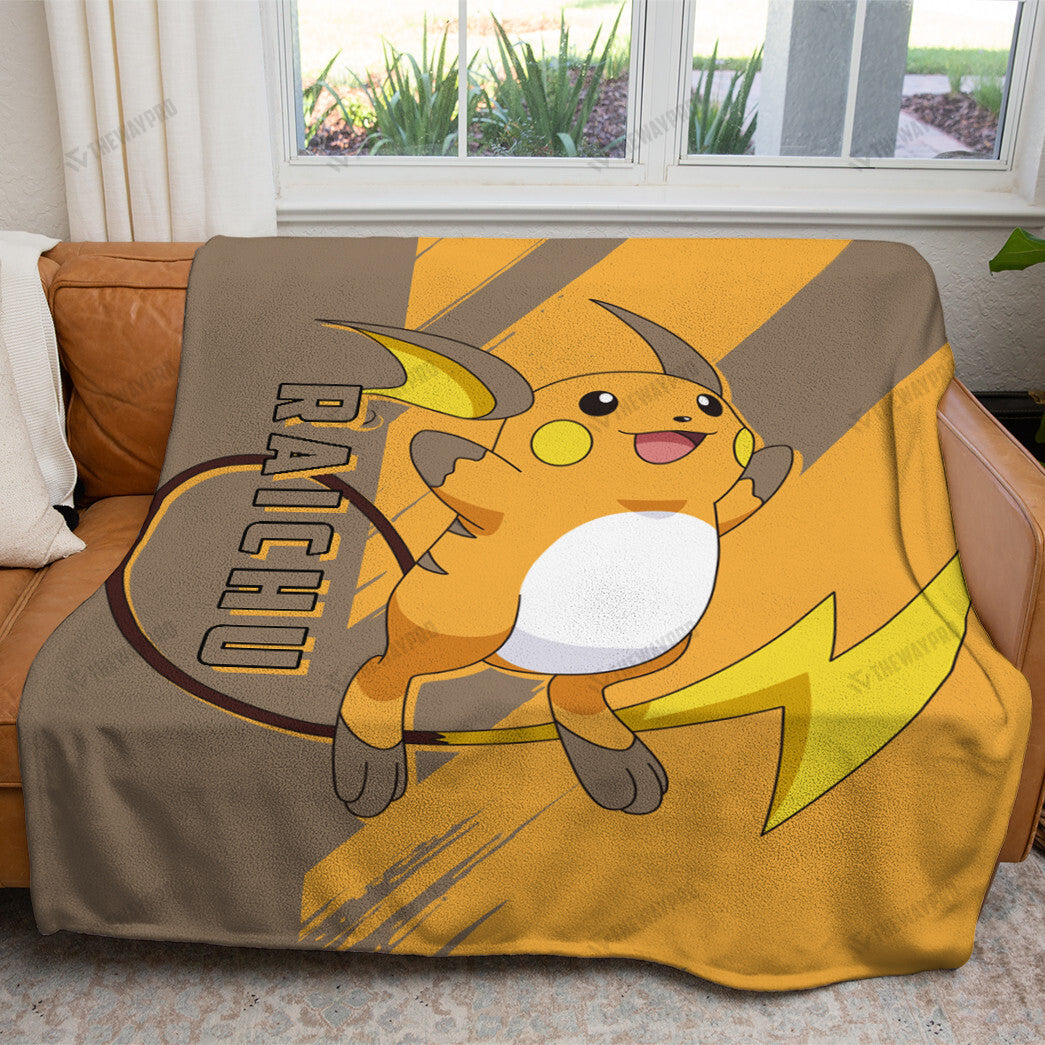 Anime Raichu Custom Soft Blanket