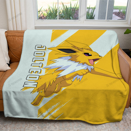 Anime Jolteon Custom Soft Blanket