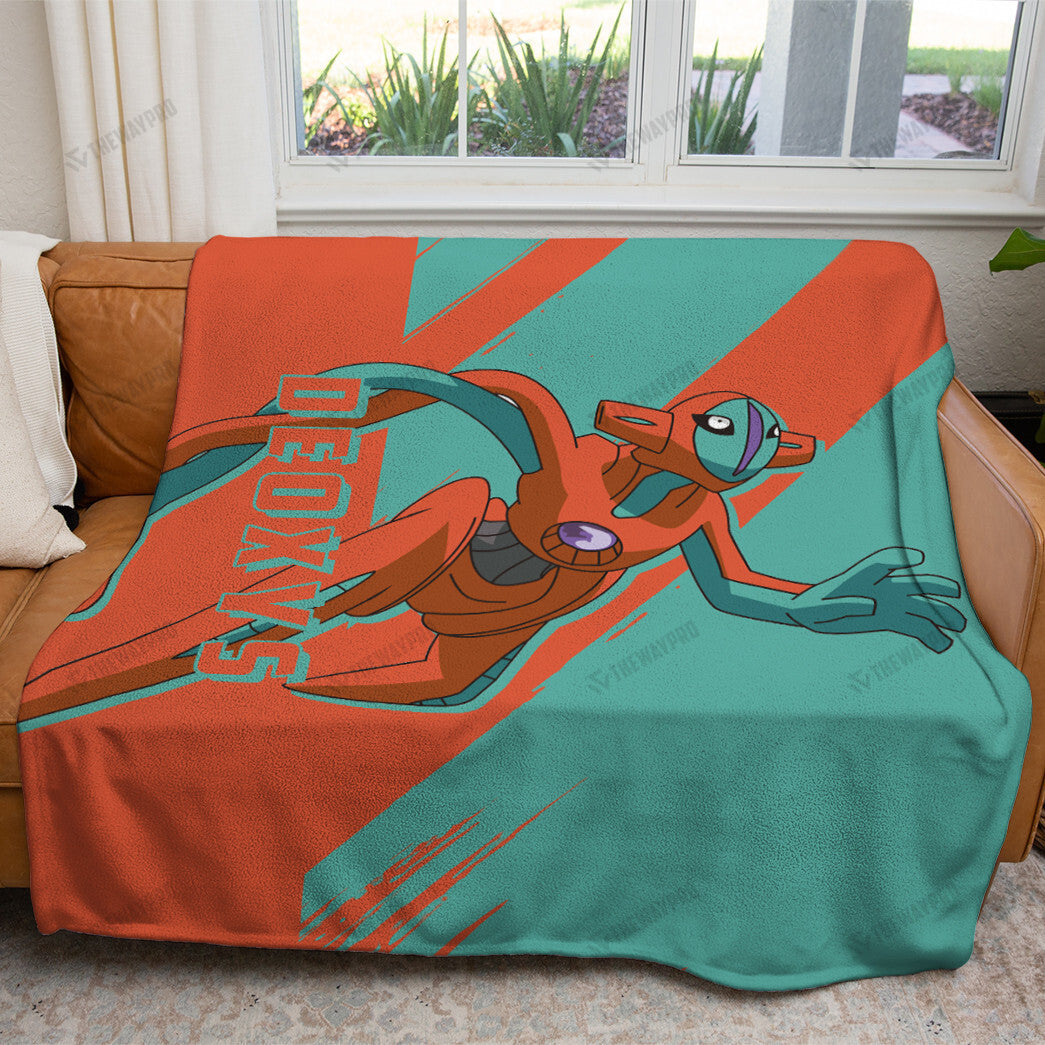 Anime Deoxys Custom Soft Blanket