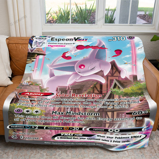 Anime Espeon VMAX Fusion Strike Custom Soft Blanket