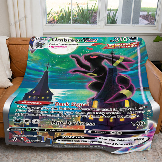 Umbreon VMAX Evolving Skies Custom Soft Blanket