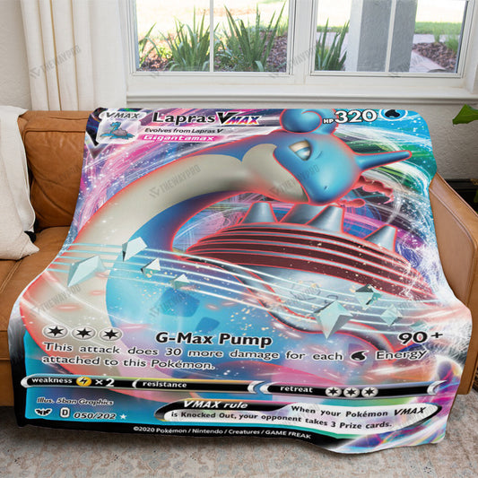 Anime Lapras VMax Custom Soft Blanket