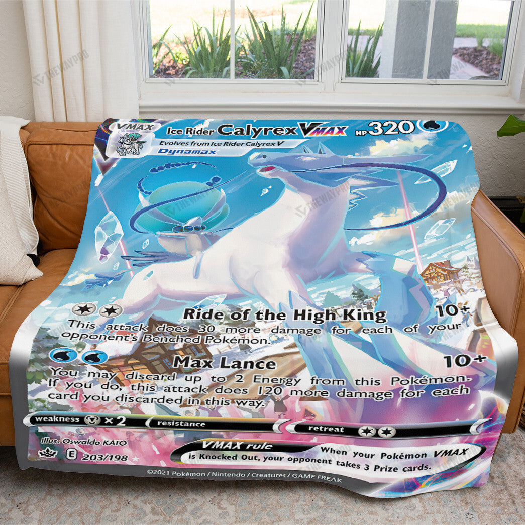 Anime Ice Rider Calyrex VMAX Custom Soft Blanket