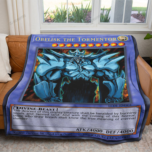 Anime YGO Obelisk The Tormentor Custom Soft Blanket