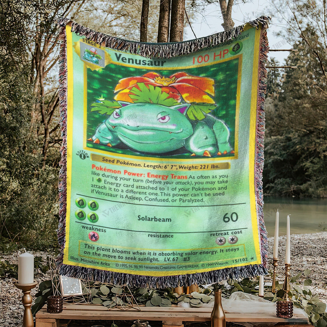 Venusaur Custom Woven Blanket