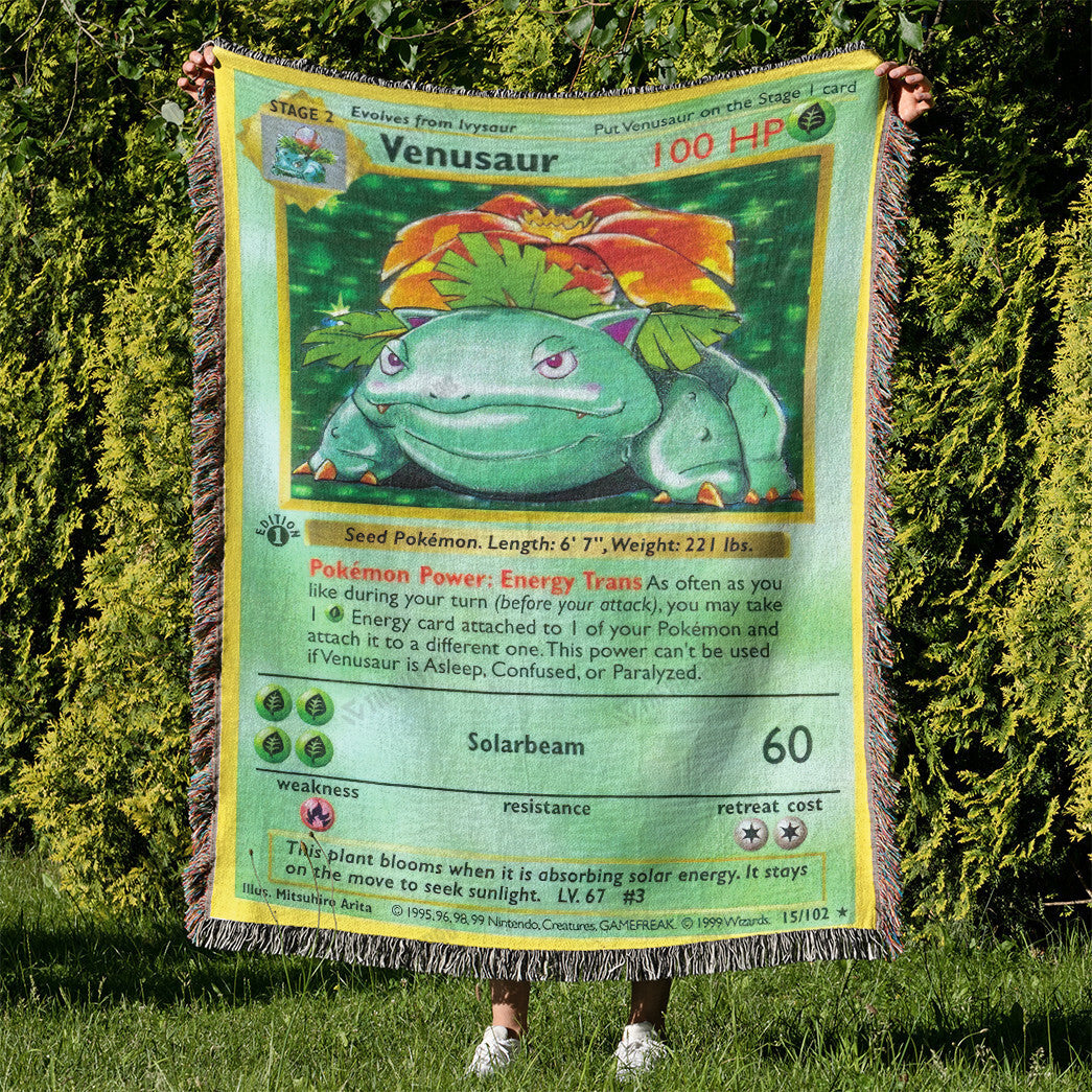 Venusaur Custom Woven Blanket