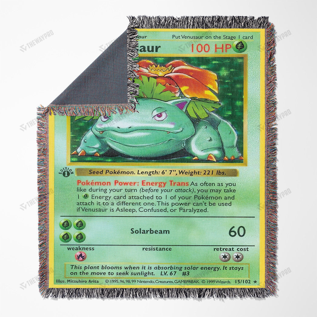 Venusaur Custom Woven Blanket