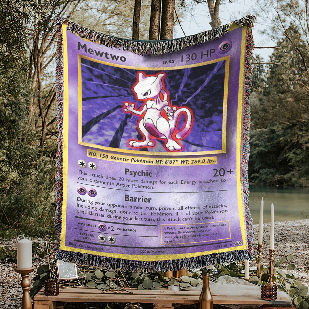 Mewtwo Custom Woven Blanket