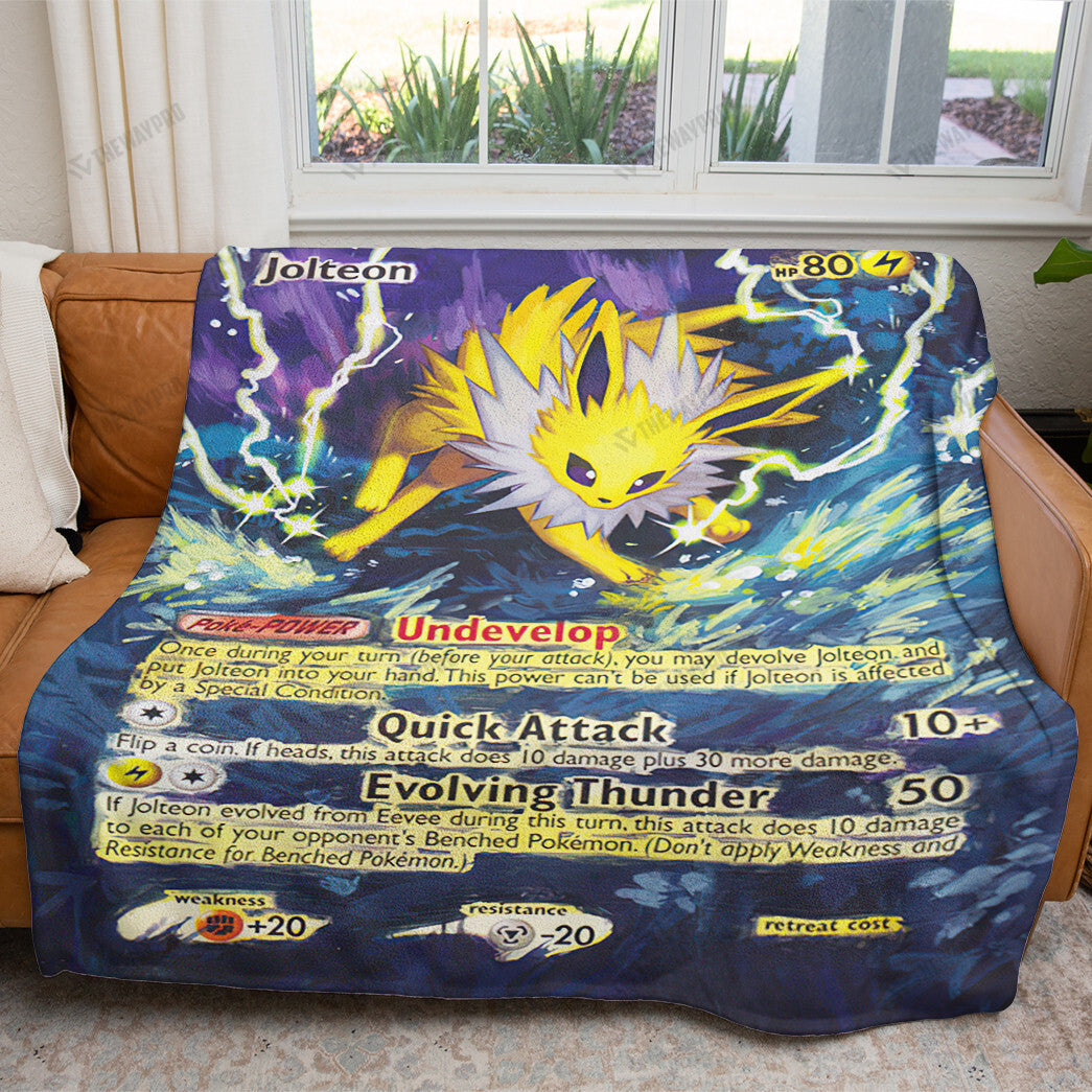 Painted Jolteon Custom Soft Blanket