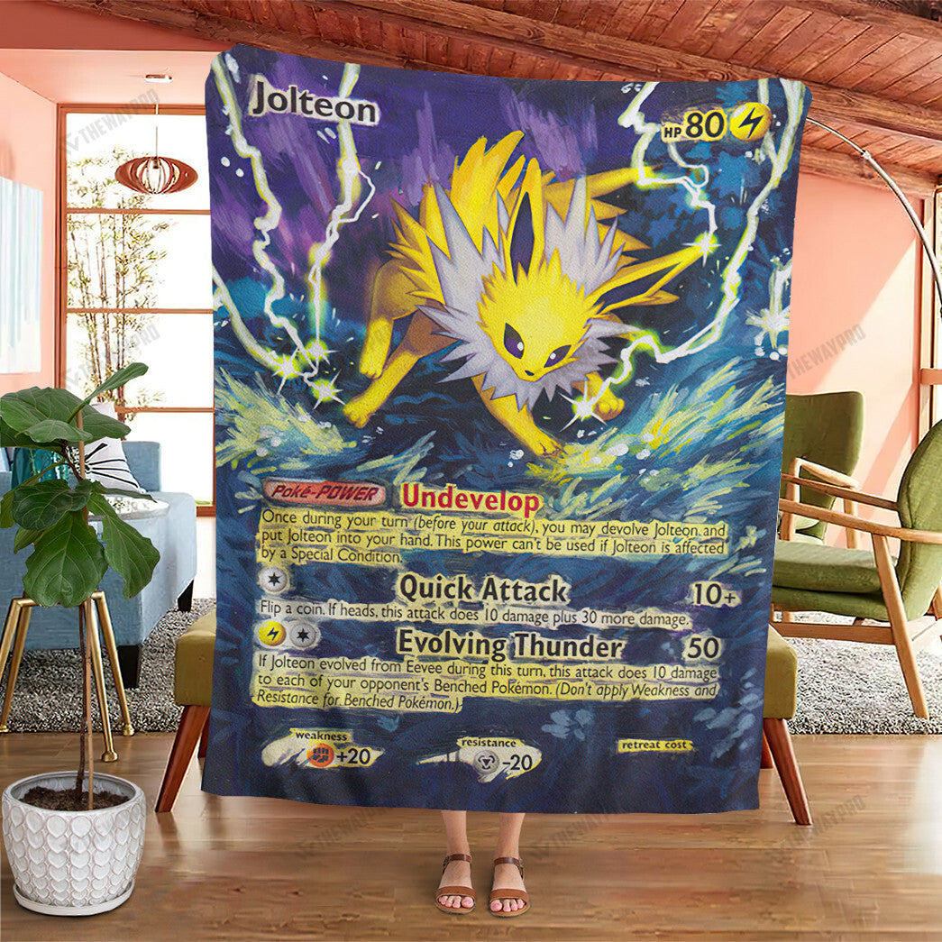 Painted Jolteon Custom Soft Blanket