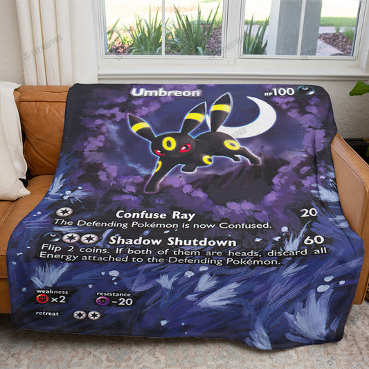 Painted Umbreon Custom Soft Blanket