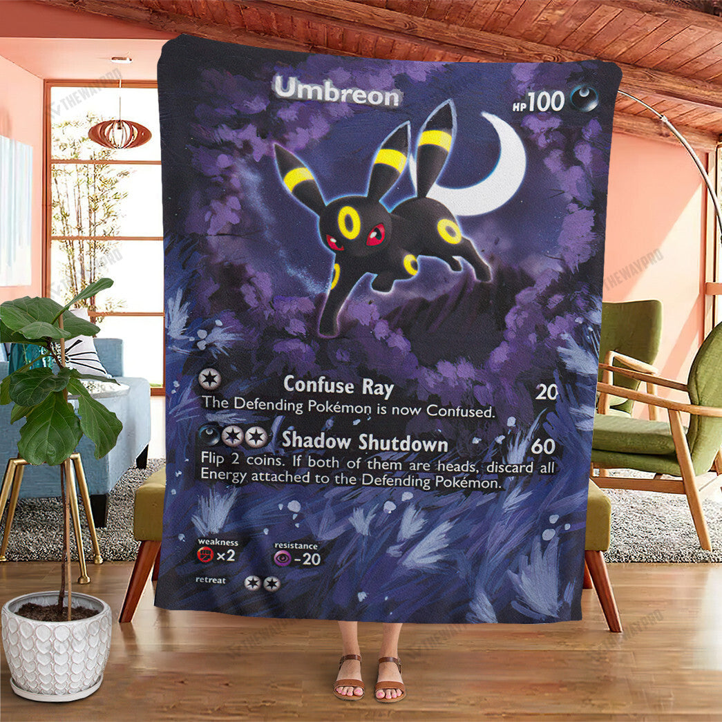 Painted Umbreon Custom Soft Blanket