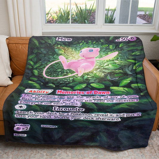 Painted Mew Custom Soft Blanket