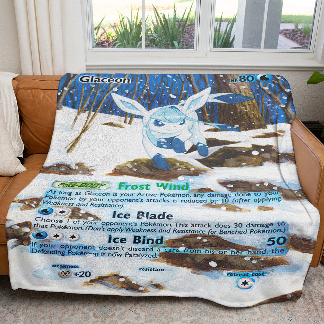 Painted Glaceon Custom Soft Blanket