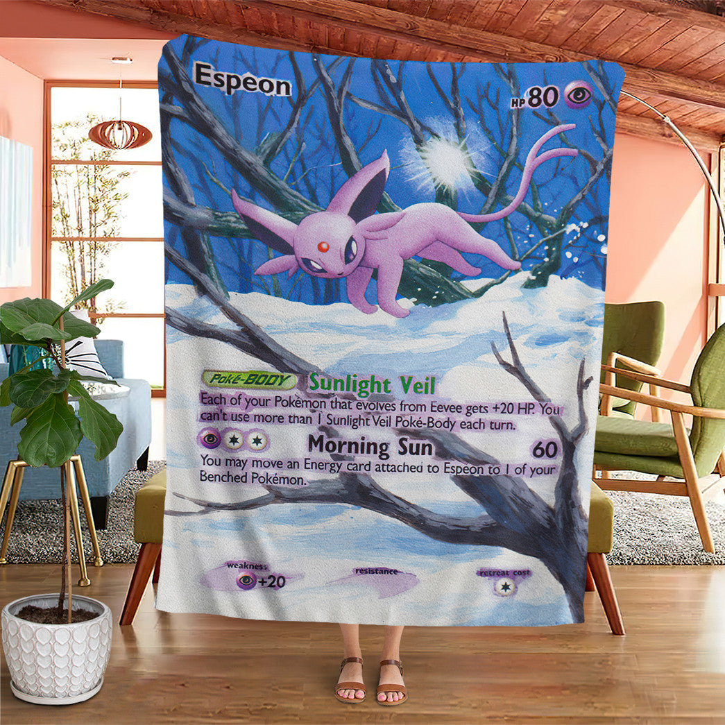 Painted Espeon Custom Soft Blanket