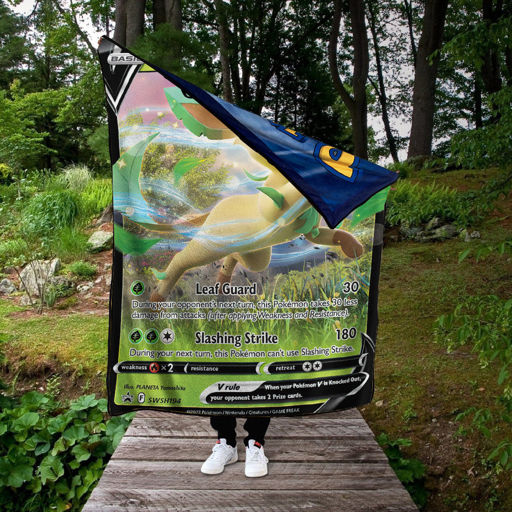 Leafeon V 2022 Custom 2-Side Printed Thicken Soft Blanket