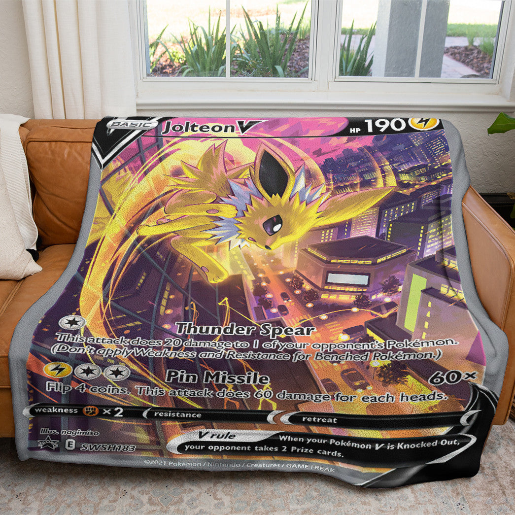 Jolteon V 2022 Custom 2-Side Printed Thicken Soft Blanket