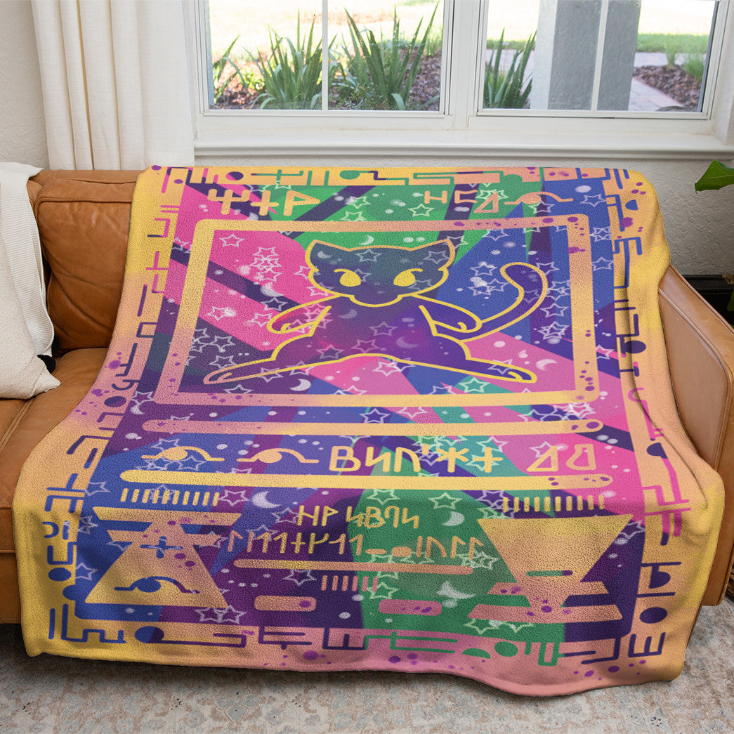 Anime Ancient Mew Custom Soft Blanket