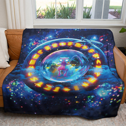 Anime The Return Of Ancient Mew Custom Soft Blanket