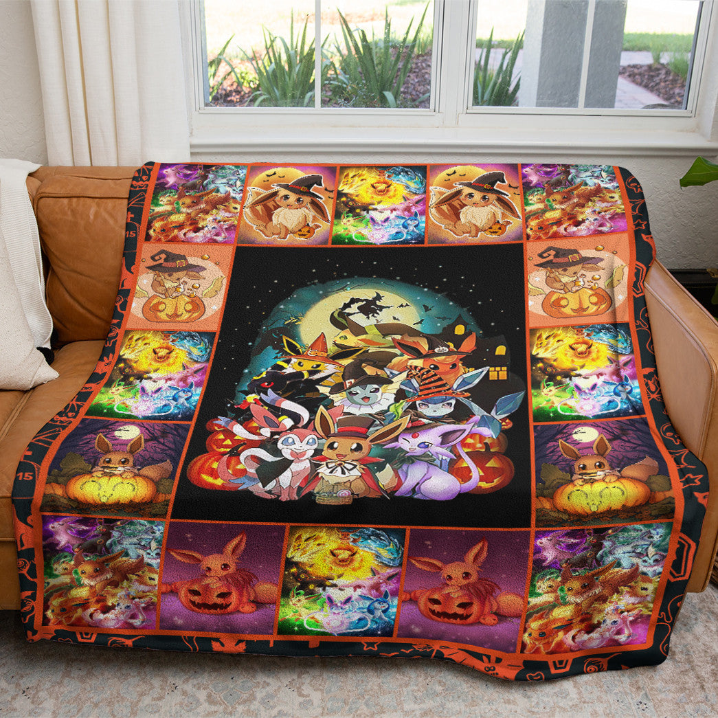 Halloween Eevee Custom Soft Blanket