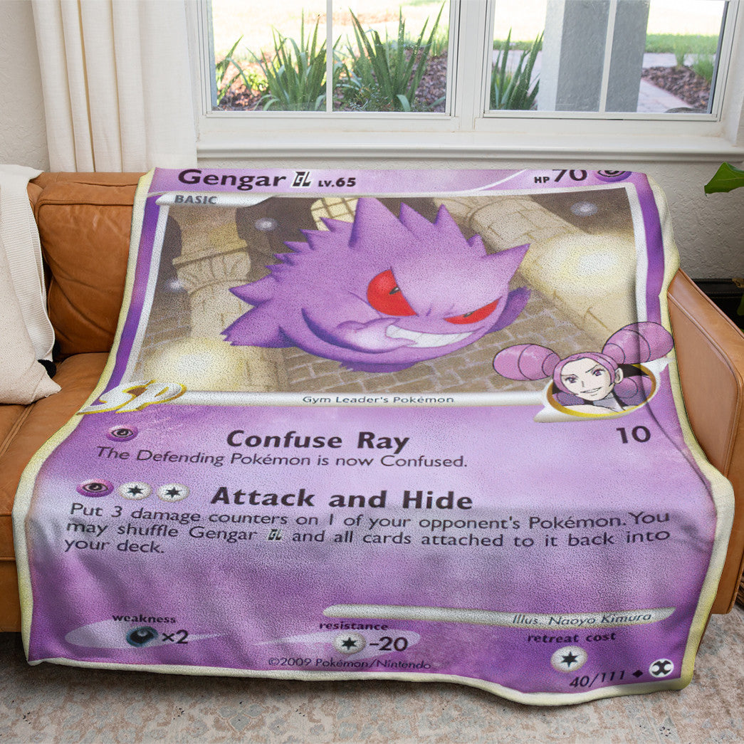 Gengar GL Rising Rivals Custom Soft Blanket