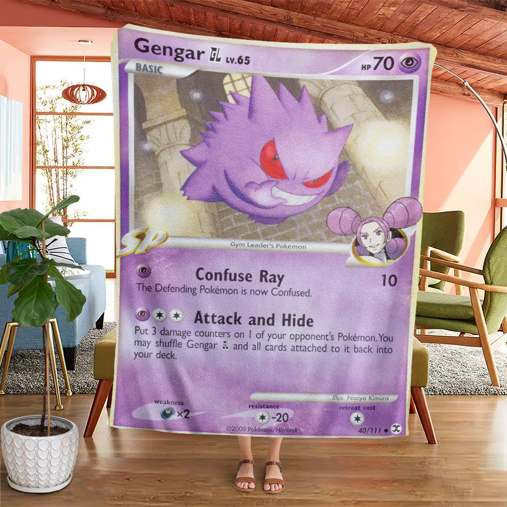 Gengar GL Rising Rivals Custom Soft Blanket