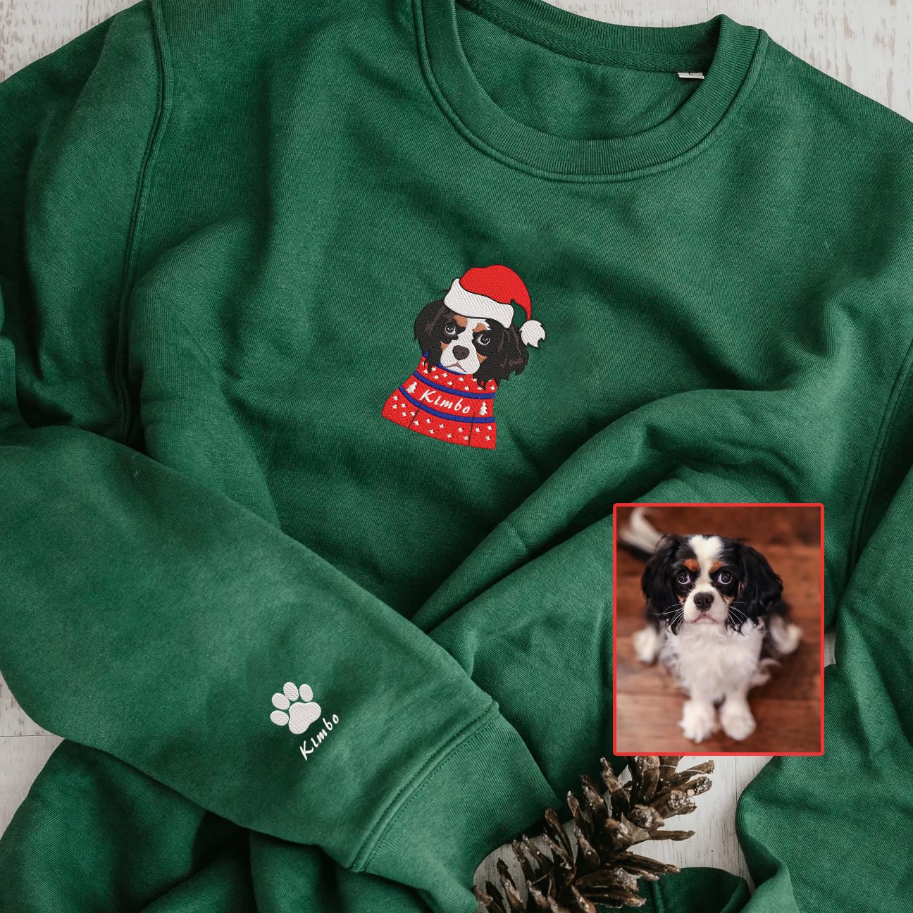 Personalized Embroidered Pet Dog Cat In Ugly Sweatshirt Hoodie Sweatshirt T-Shirt